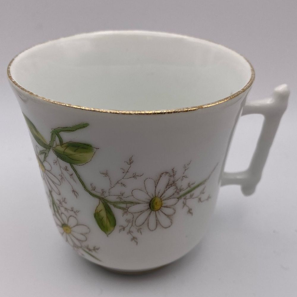 Vintage Antique Daisy Teacup — Floral Porcelain China Collectible